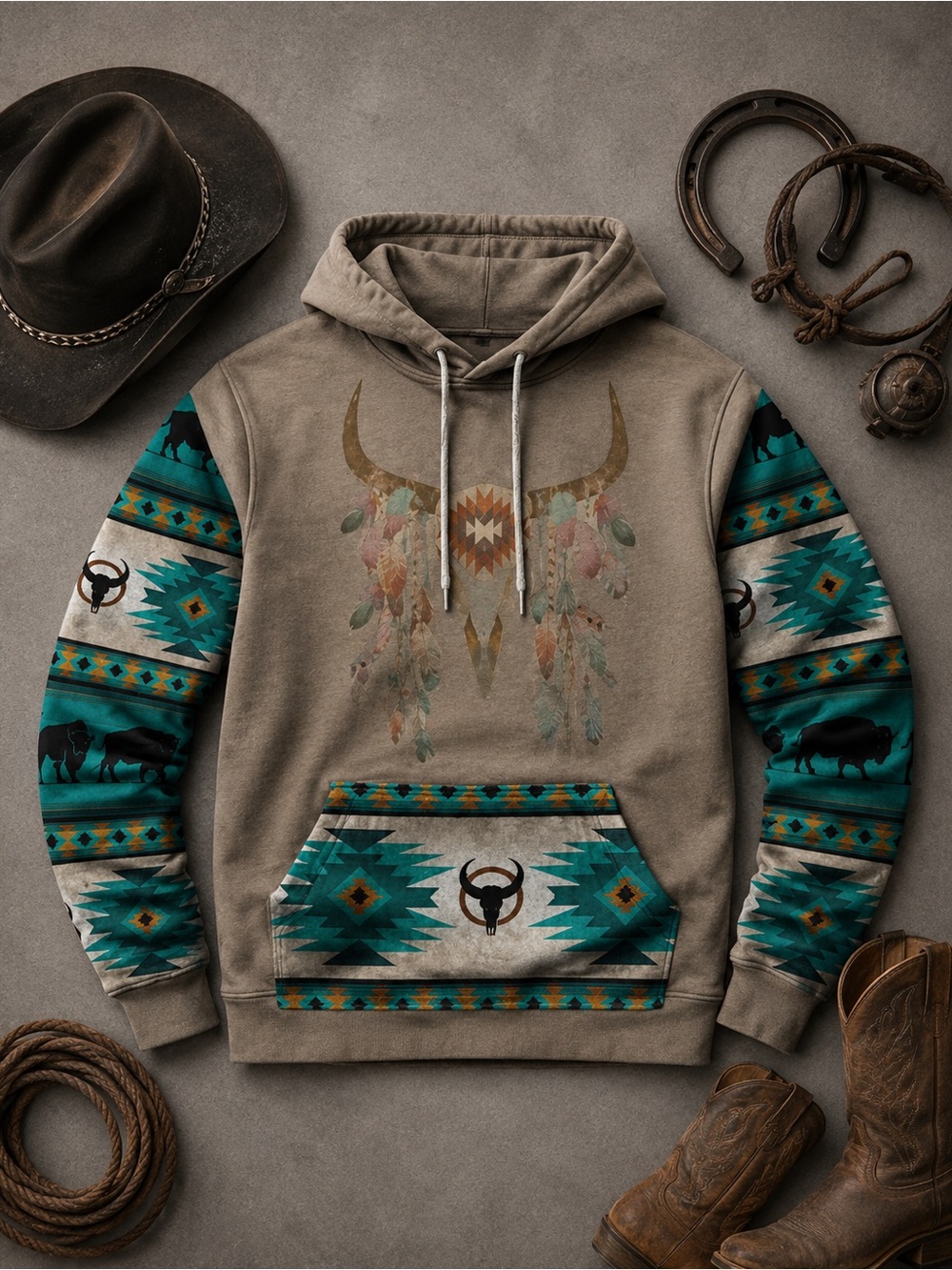 3/$50 “New" Vintage Men's Riding Hoodie